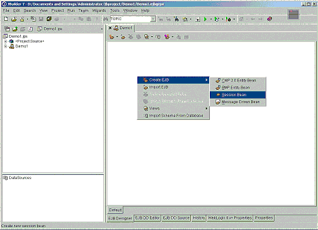 Jbuilder7與Weblogic7整合開發之-開發實例（圖四）